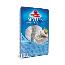 Herring fillets "Maties" lightly salted in oil, frozen
